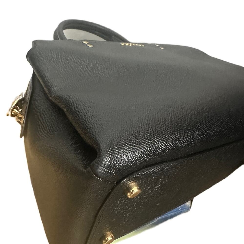 Coach Lillie Black Carryall Satchel Bag - Picture 8 of 15